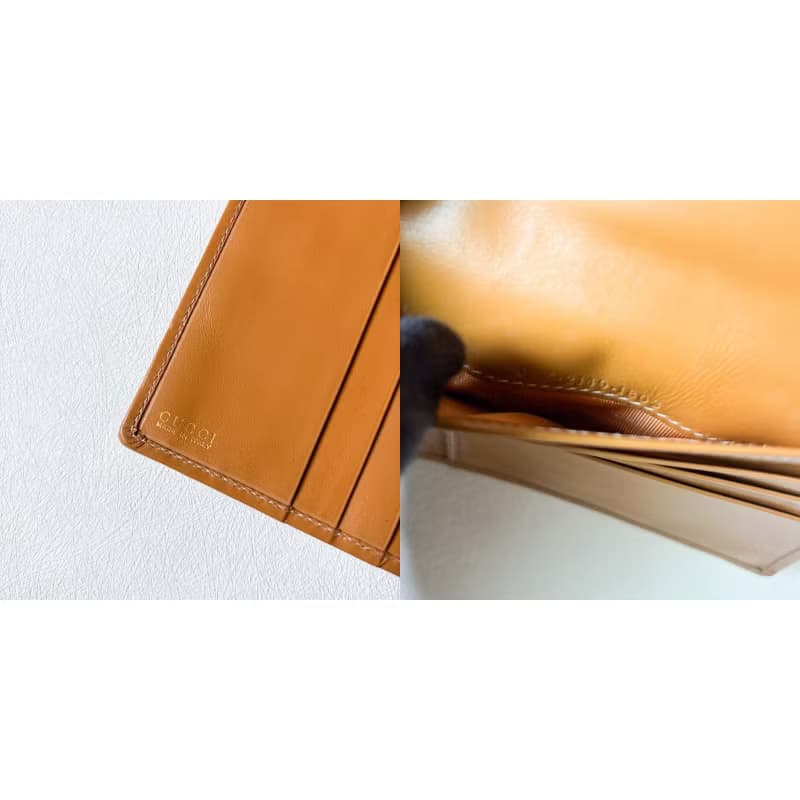 Vintage Gucci 老花帆布口金中夾