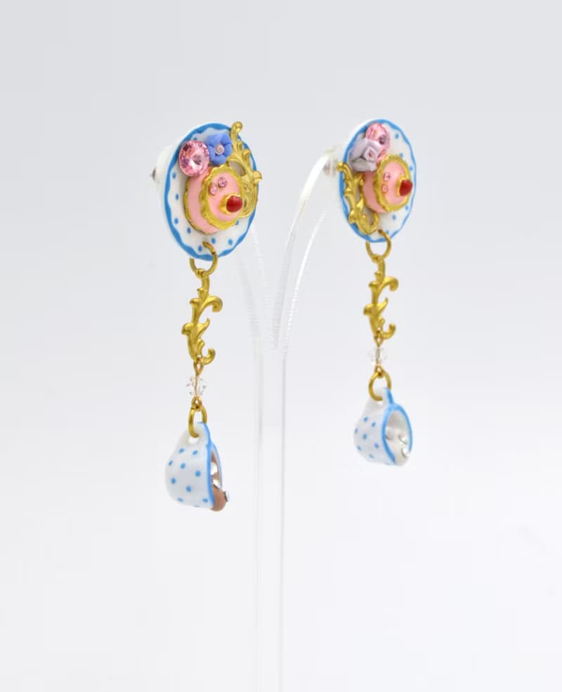TIMBEE LO 法式甜品陶瓷餐具耳環