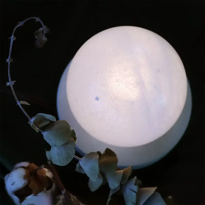 小白圓球 I 白鹽燈 I 清水模 I 原色甜甜圈底座 I 圓圓滿滿