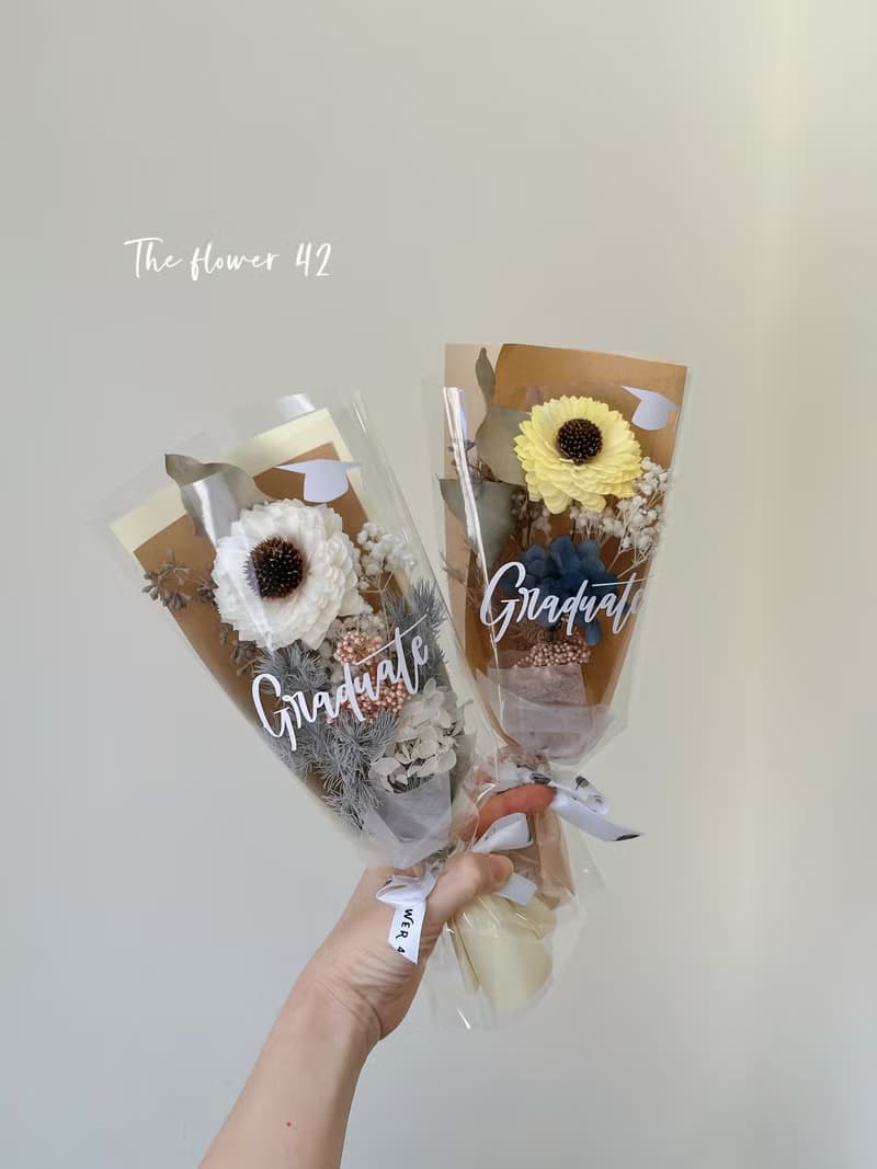 索拉花向日葵 畢業小花束
