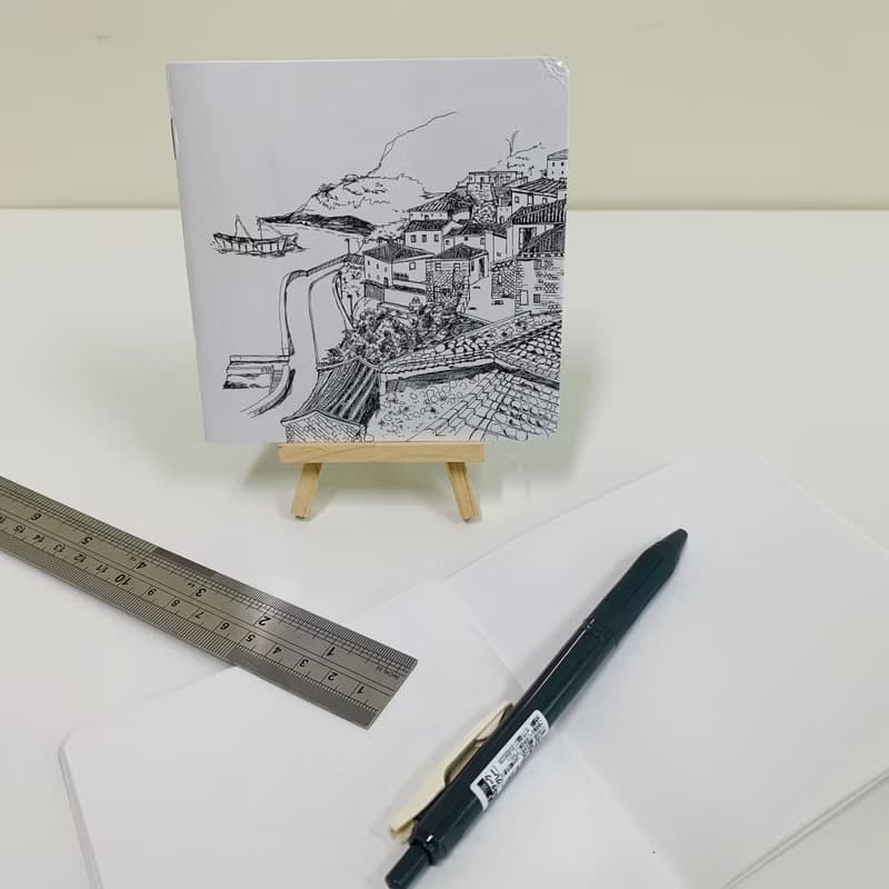 空白隨身繪圖手帳 / 封面創作者 - Rio / 馬祖芹壁村