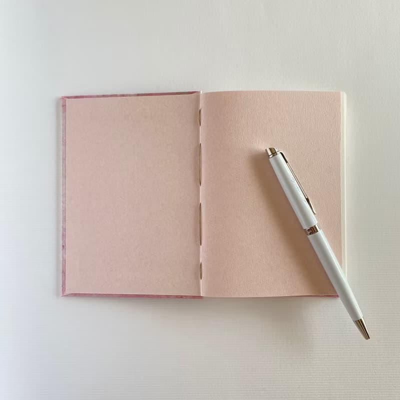 リンクステッチノート B7 染め和紙