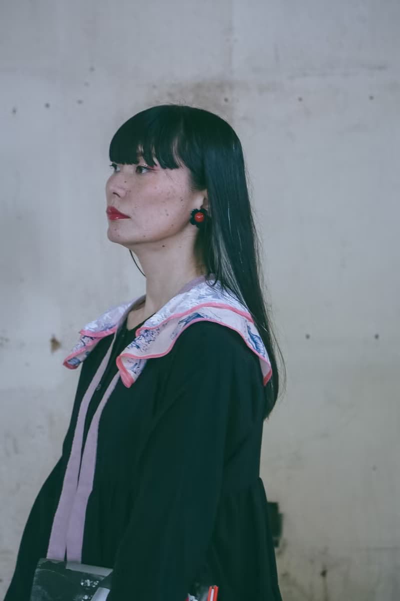 2段つけ襟-Pink ×White lace-