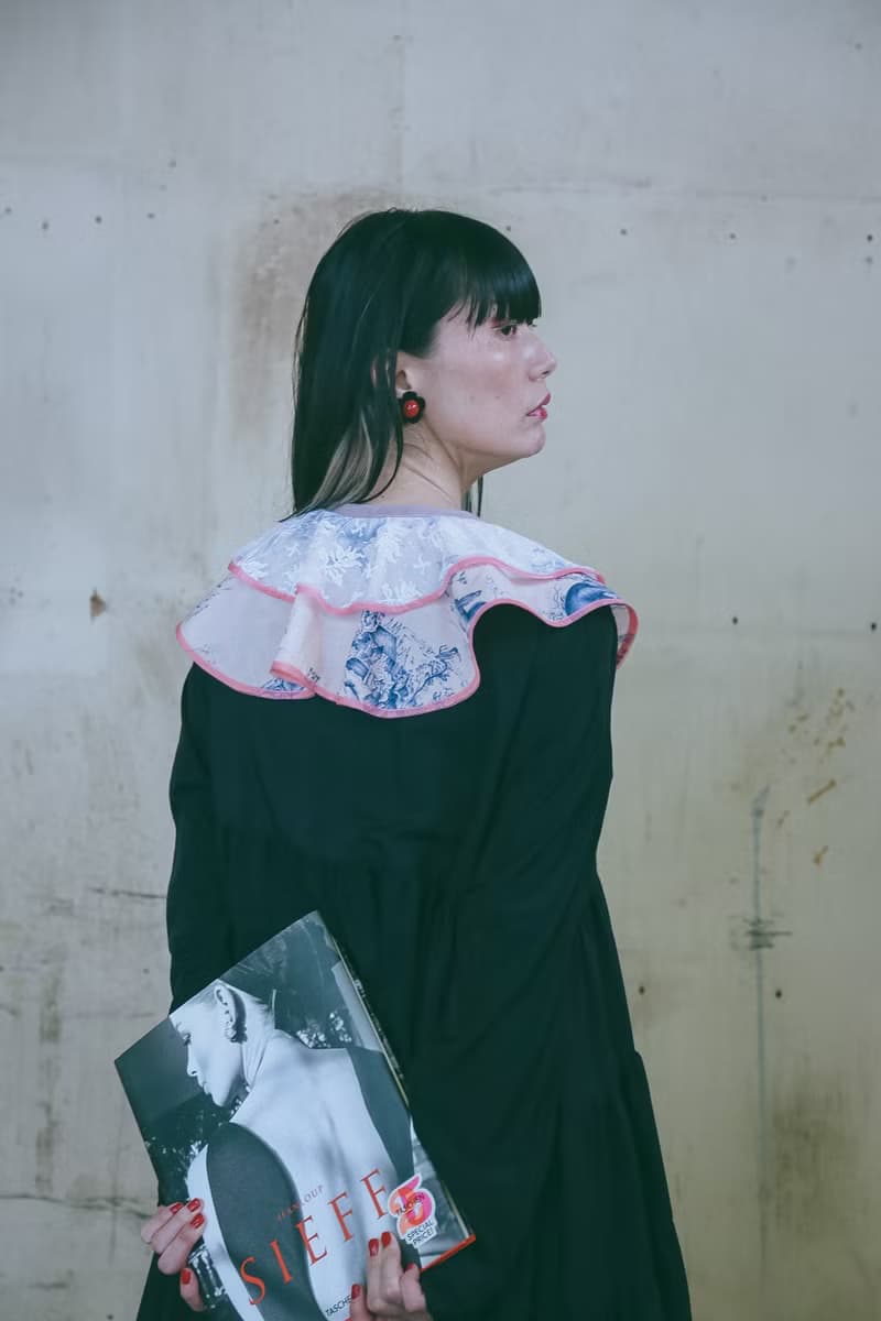 2段つけ襟-Pink ×White lace-