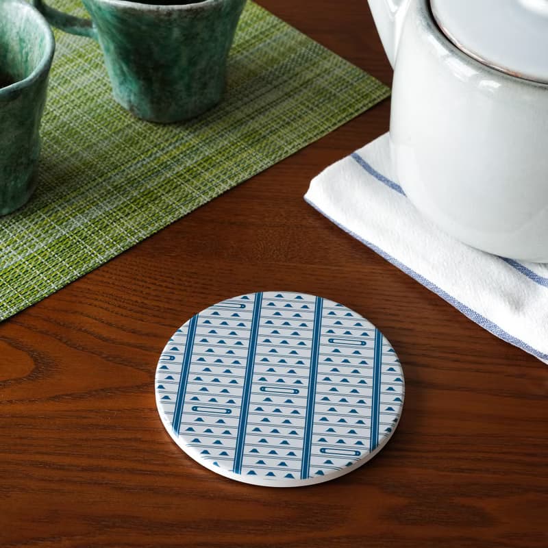 【錦源興】鐵捲門陶瓷吸水杯墊 l 底部防滑 鶯歌陶瓷製 禮物 新居