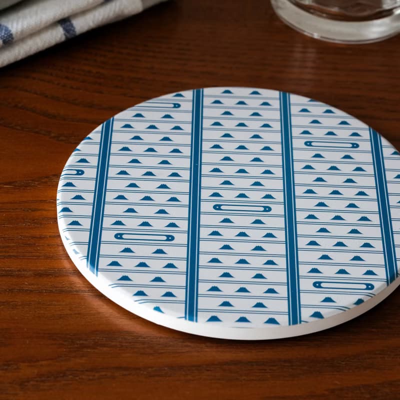 【錦源興】鐵捲門陶瓷吸水杯墊 l 底部防滑 鶯歌陶瓷製 禮物 新居