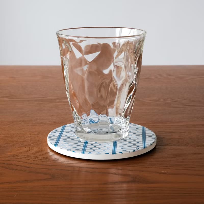 【錦源興】鐵捲門陶瓷吸水杯墊 l 底部防滑 鶯歌陶瓷製 禮物 新居