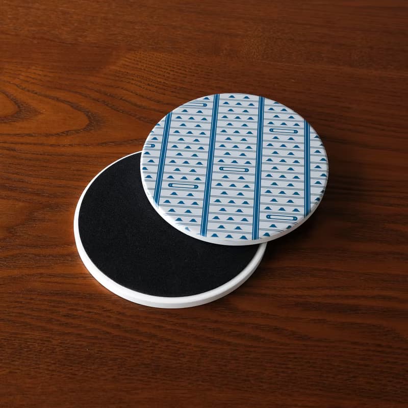 【錦源興】鐵捲門陶瓷吸水杯墊 l 底部防滑 鶯歌陶瓷製 禮物 新居