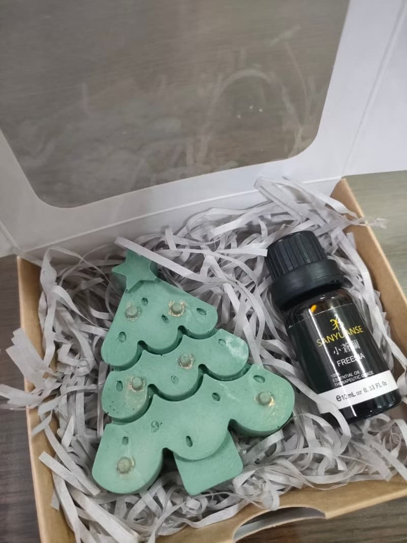 聖誕~香氛擴香石禮盒  附5ml香氛精油  節慶禮物 交換禮物