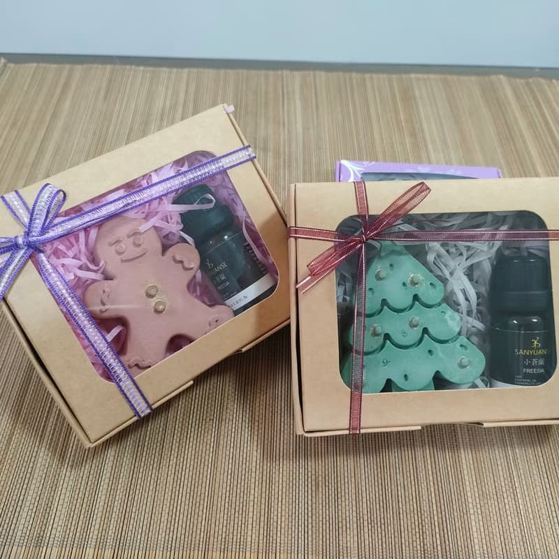 聖誕~香氛擴香石禮盒  附5ml香氛精油  節慶禮物 交換禮物