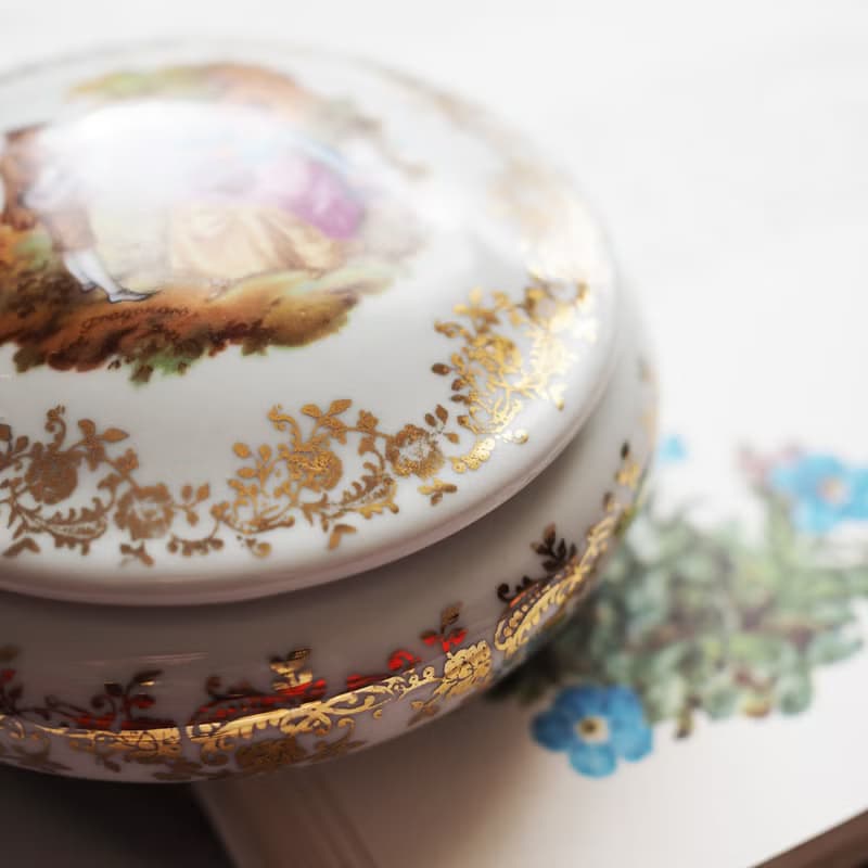 二十世紀利摩日 LIMOGES 古董陶瓷 飾品盤