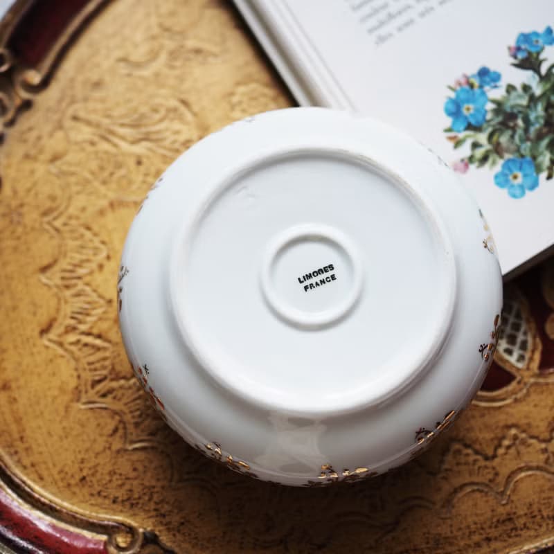 二十世紀利摩日 LIMOGES 古董陶瓷 飾品盤
