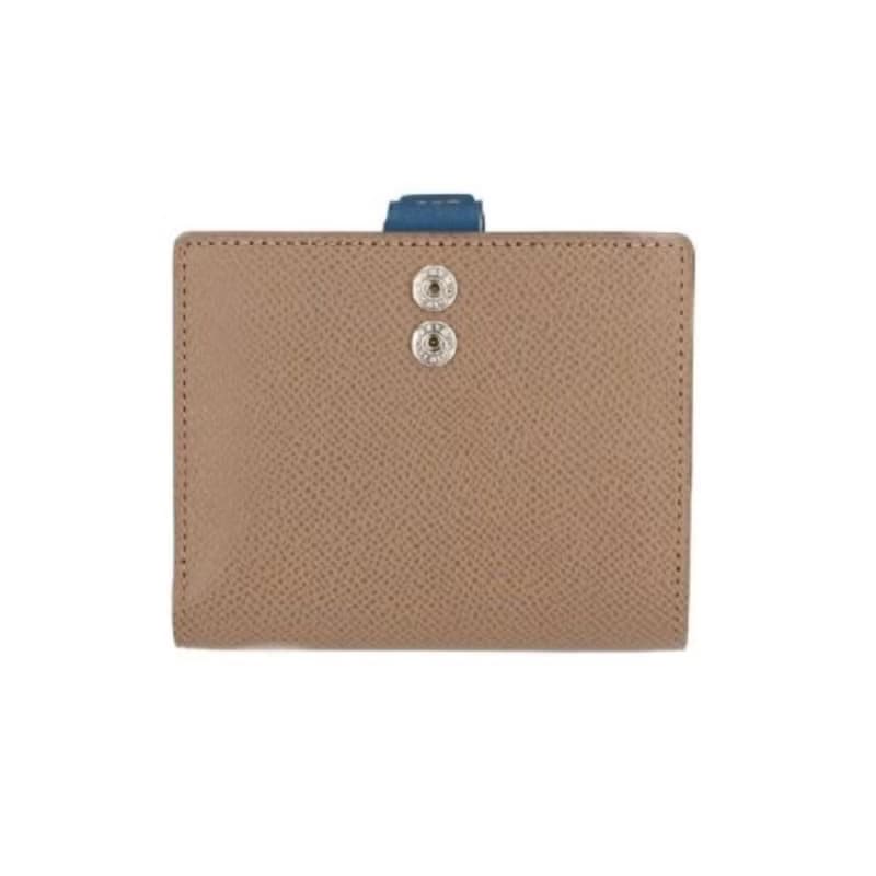 Atelier nuu noble 對開小包 藍色X灰色 日本豐岡鞄