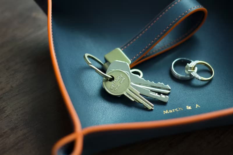 Leather Tray Gift - Leather tray for Wedding Gifts, Husband