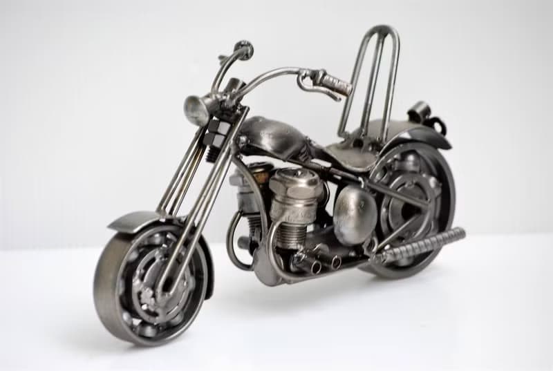 One-Of-A-Kind Labor day Gift Idea, Chopper (B) Motorcycle Welding sculptures