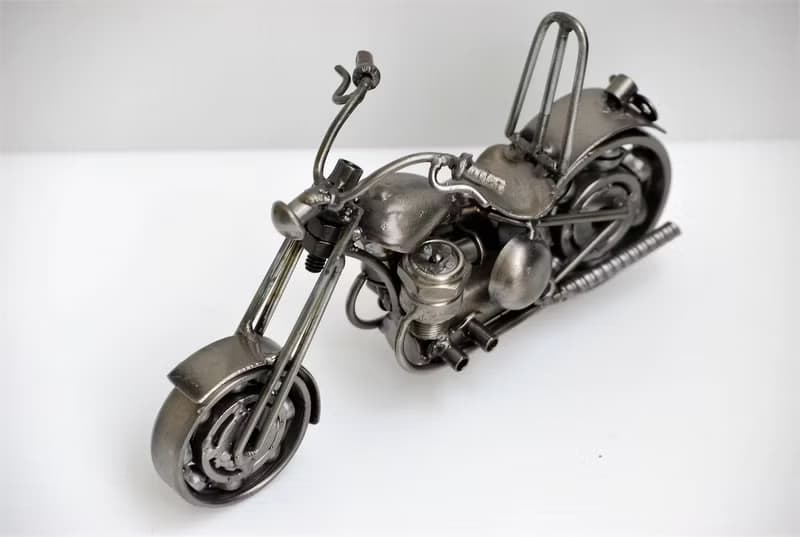 One-Of-A-Kind Labor day Gift Idea, Chopper (B) Motorcycle Welding sculptures