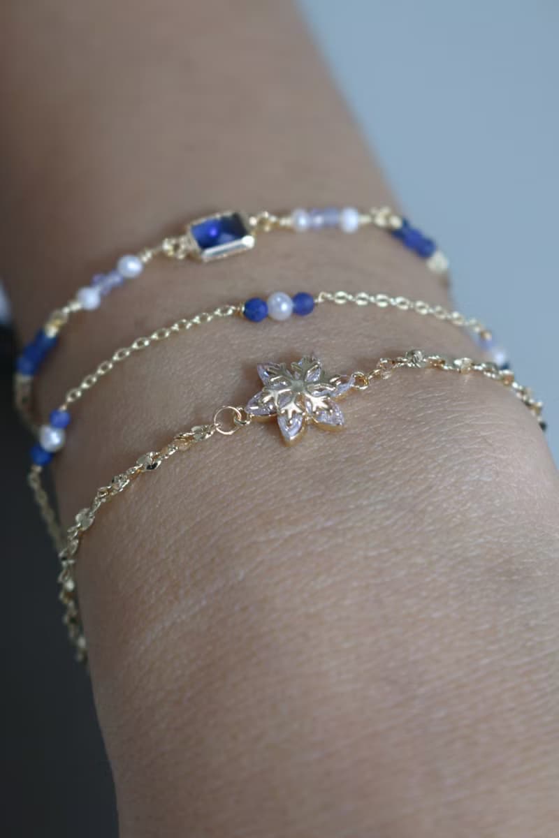 六月誕生石 手鍊 12月誕生石 坦桑石 珍珠 - 放輕鬆 -