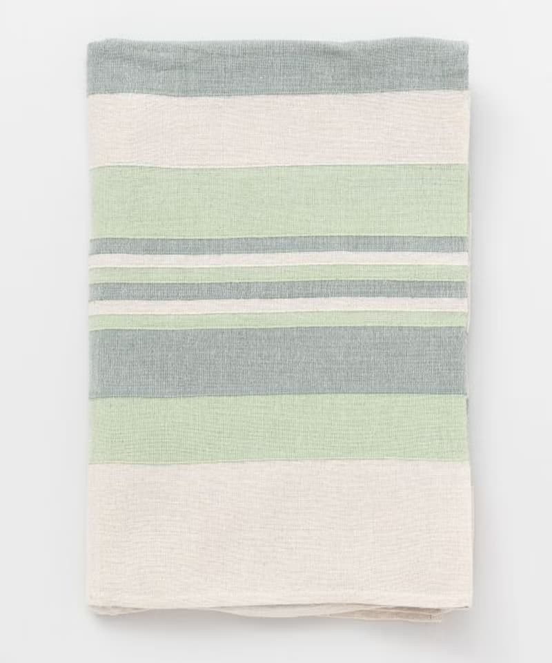 Striped Multi Cloth Bed Cover - Single