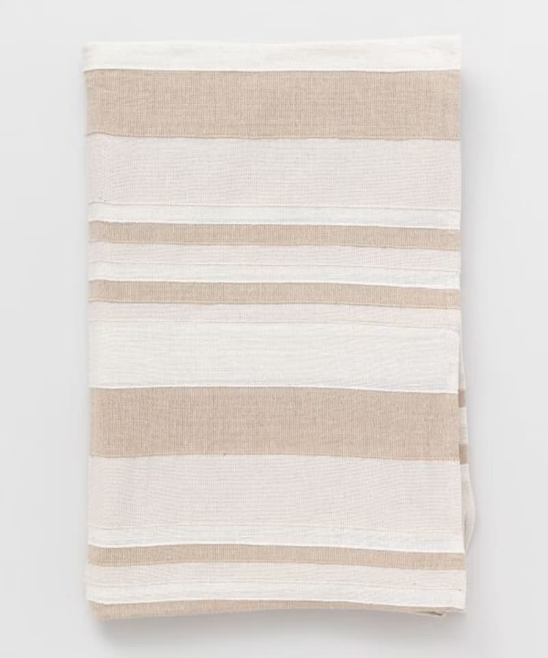 Striped Multi Cloth Bed Cover - Single