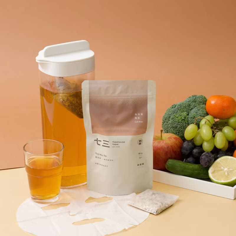 七三茶堂 研磨冷萃茶包丨麴米茶 環保夾鏈袋