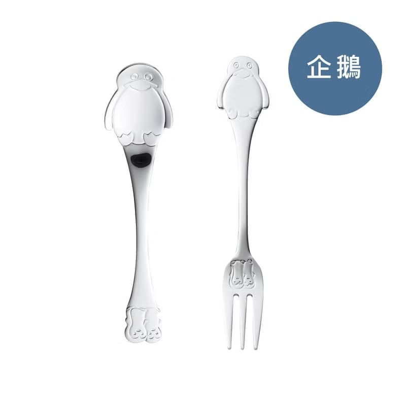 日本【SALUS 佐藤金屬】海洋動物系列-企鵝叉/匙