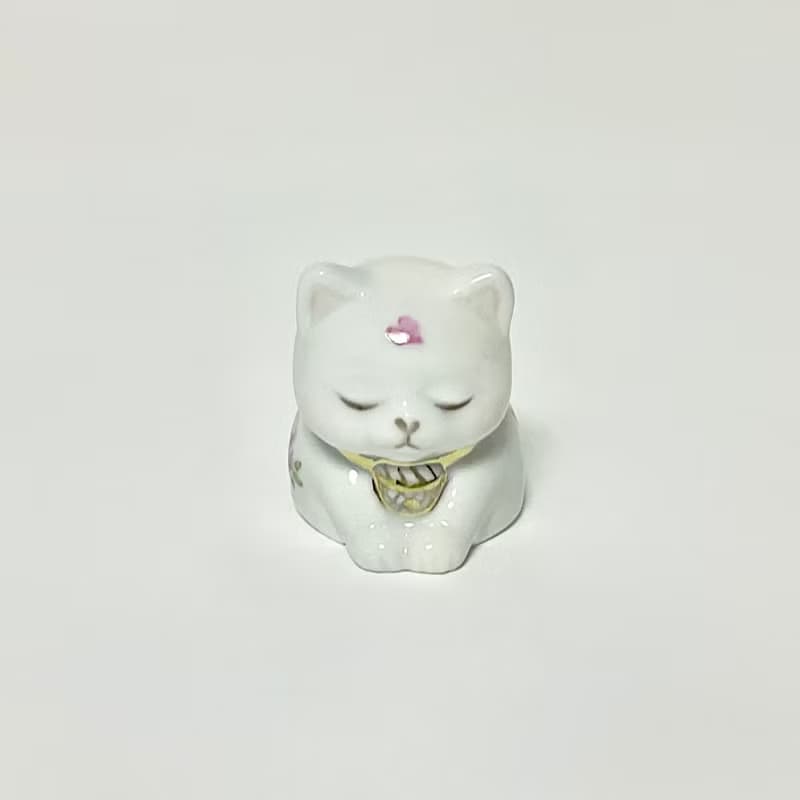 手描きのバラのお辞儀ネコのお辞儀ネコ