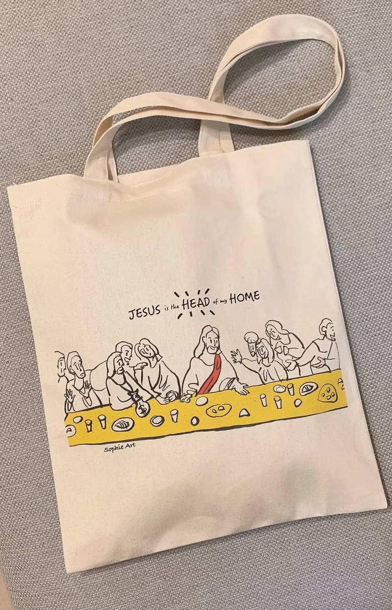 基督我家之主 時尚托特包 棉帆布 手提袋 托特包 斜挎包