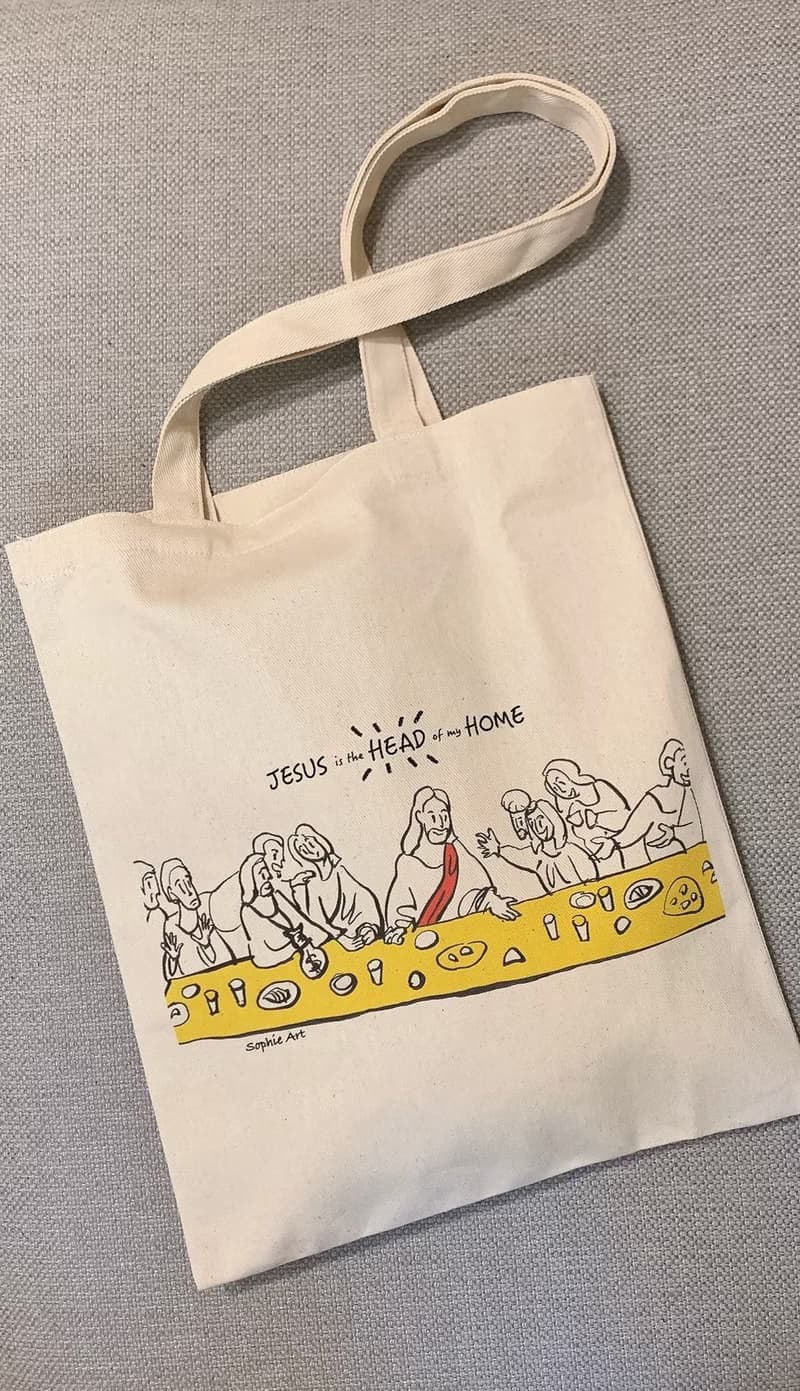 基督我家之主 時尚托特包 棉帆布 手提袋 托特包 斜挎包