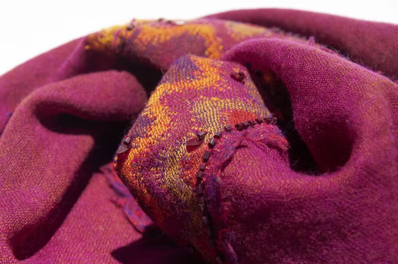 喀什米爾Cashmere/水煮羊毛披肩/針織圍巾/刺繡圍巾/羊絨披巾-花