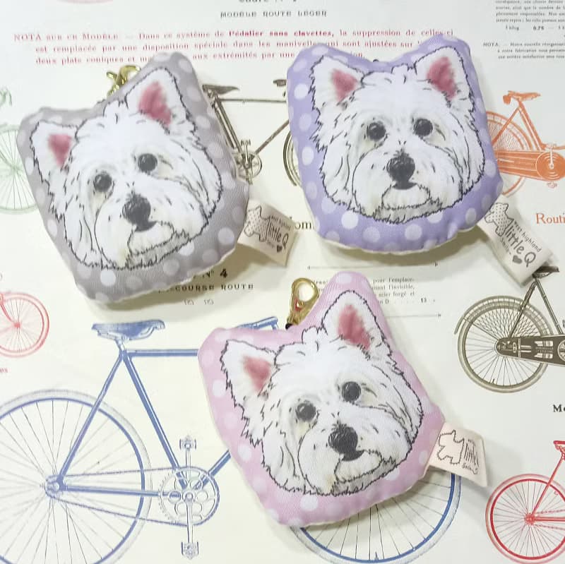 西施犬~布料吊飾~啾啾叫~鑰匙圈狗玩具