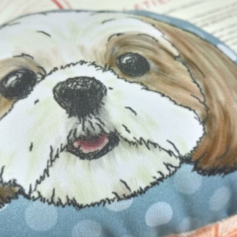 西施犬~布料吊飾~啾啾叫~鑰匙圈狗玩具