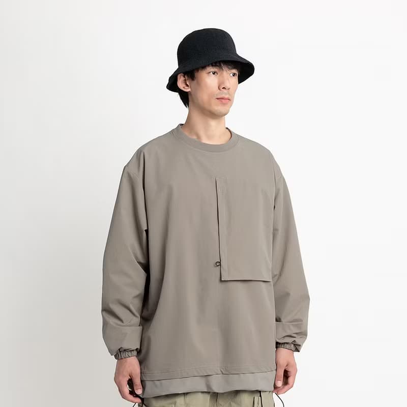 Double Layer Hem Sweat Crewneck層疊下擺運動罩衫 2色入