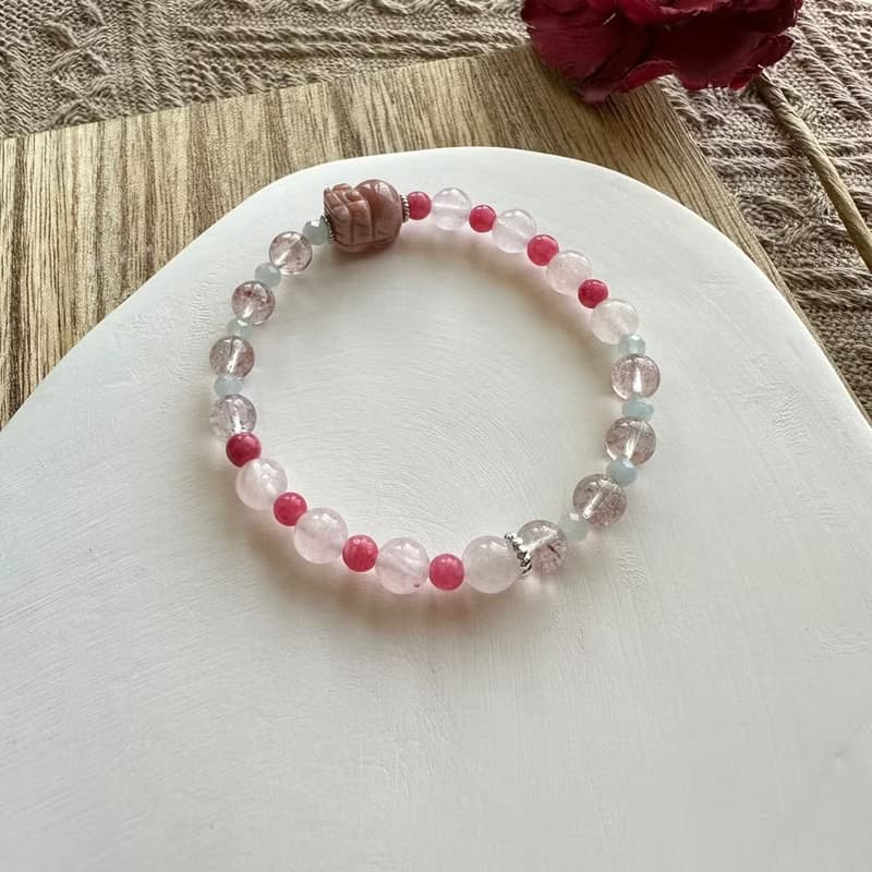 可愛阿拉善貔貅彈性手鍊