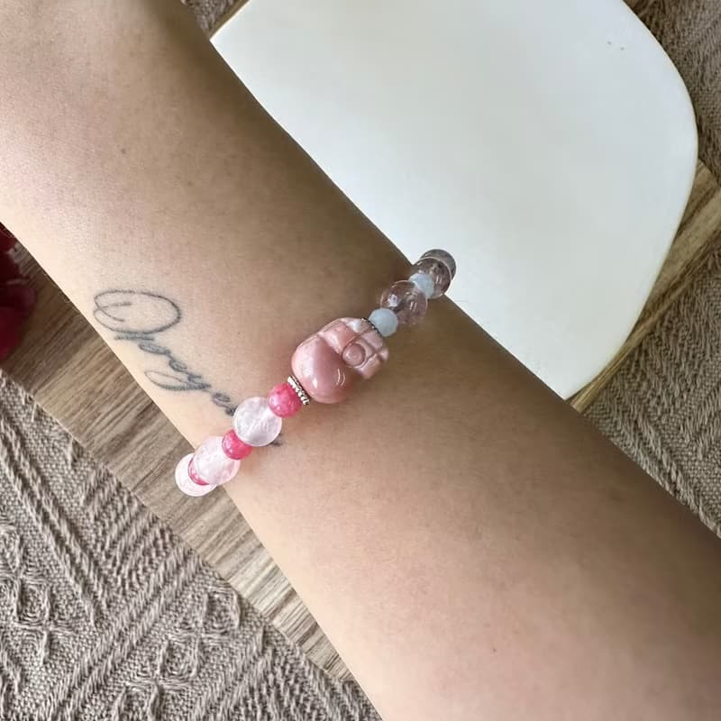 可愛阿拉善貔貅彈性手鍊