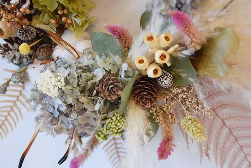 清新色系果實花圈 聖誕花圈