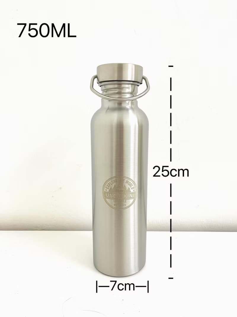 帶可拆卸斜挎帶的皮革水瓶架 // 提手 // 皮革水壺架 // 提手瓶架