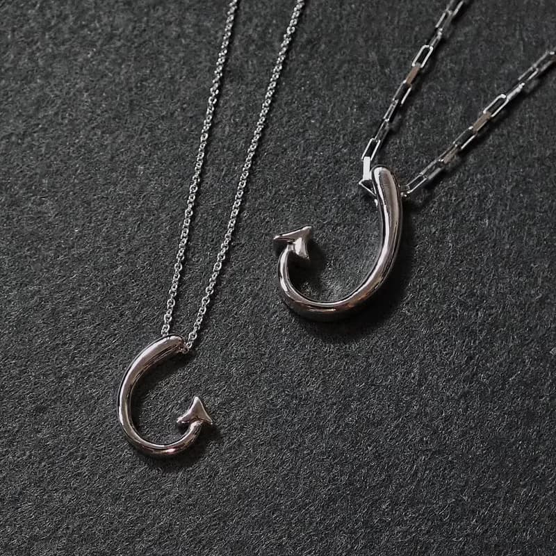 Love Hook for M | 愛心惡魔尾巴情侶純銀手工對墜項鍊/墜鍊.男款