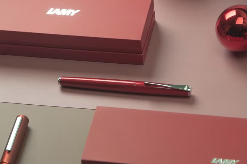 LAMY 鋼珠筆+筆袋禮盒 / studio 系列  - 狂野紅