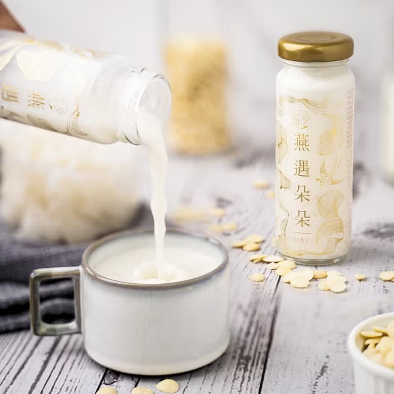 燕遇朵朵燕窩飲-白杏仁(130ml)|杏香甘醇 燕窩絲 雪耳 送禮首選