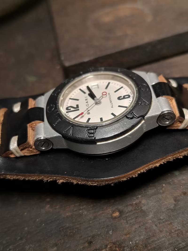 Bulgari寶格麗 自動上鍊女表/手工錶帶