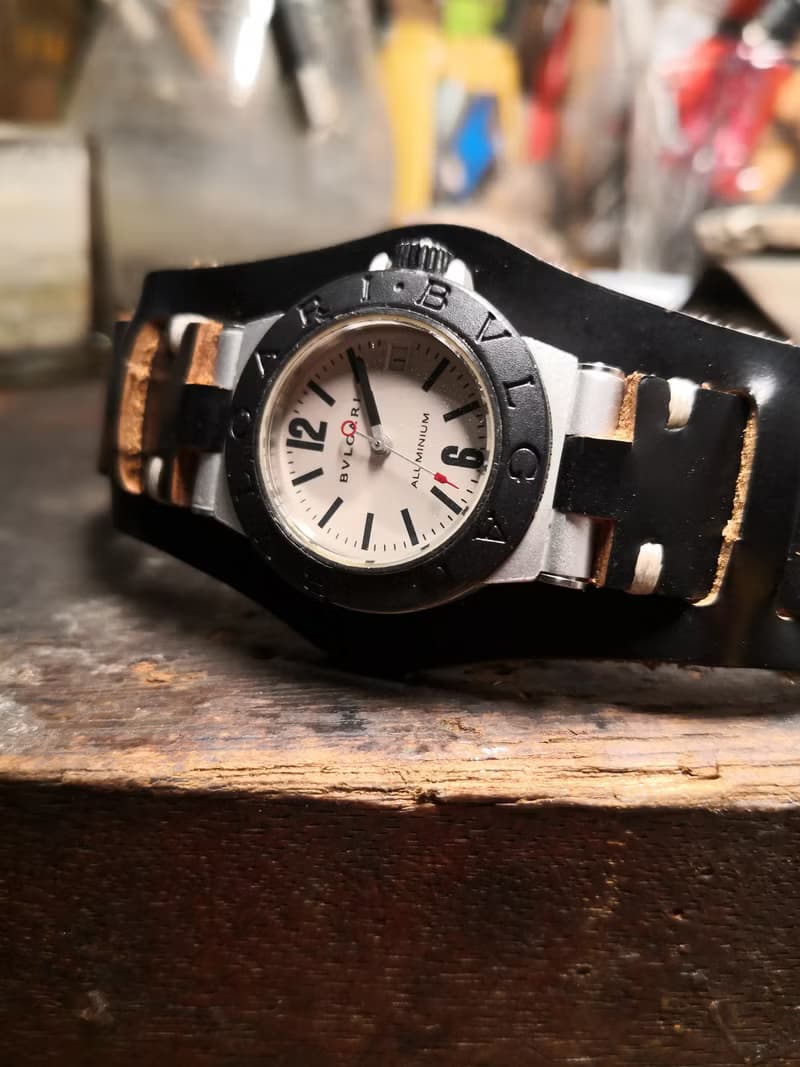 Bulgari寶格麗 自動上鍊女表/手工錶帶