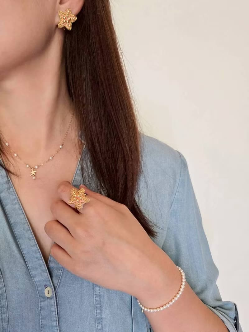 海底星 - 海星珍珠手鍊