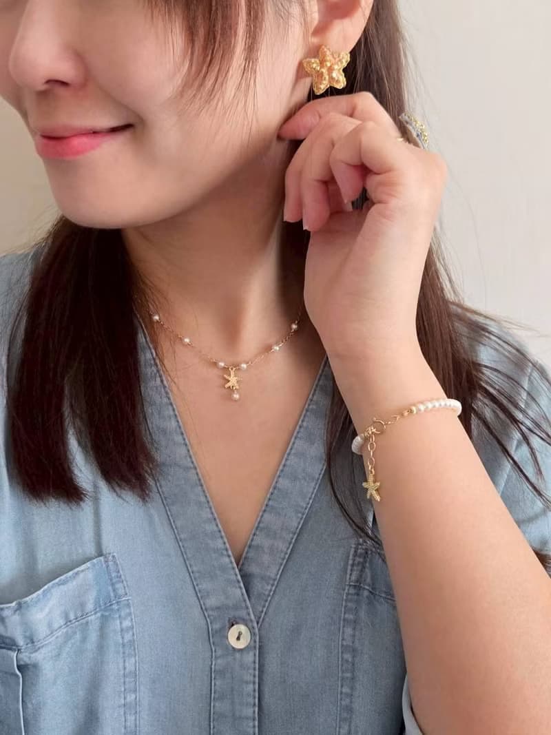 海底星 - 海星珍珠手鍊