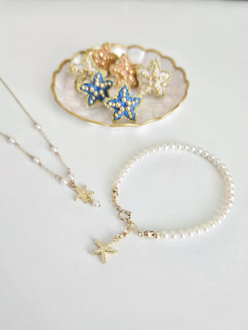 海底星 - 海星珍珠手鍊