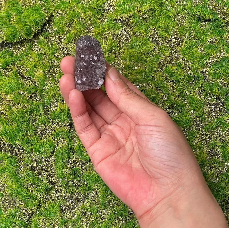 小小能量擺件-鴻運當頭 小迷你紫紅色紫晶鎮 紫水晶 快速出貨