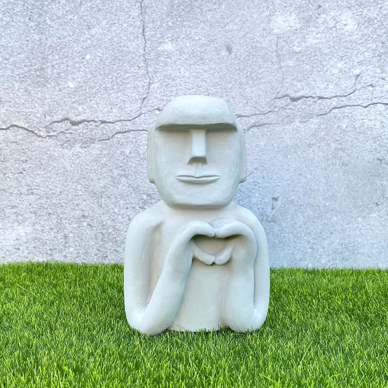 水泥摩艾 Moai－愛心摩艾