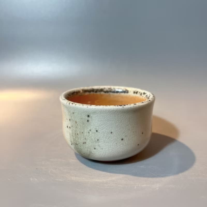 柴燒純瓷土主人杯 / 小平凡手作