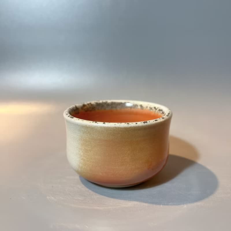 柴燒純瓷土主人杯 / 小平凡手作