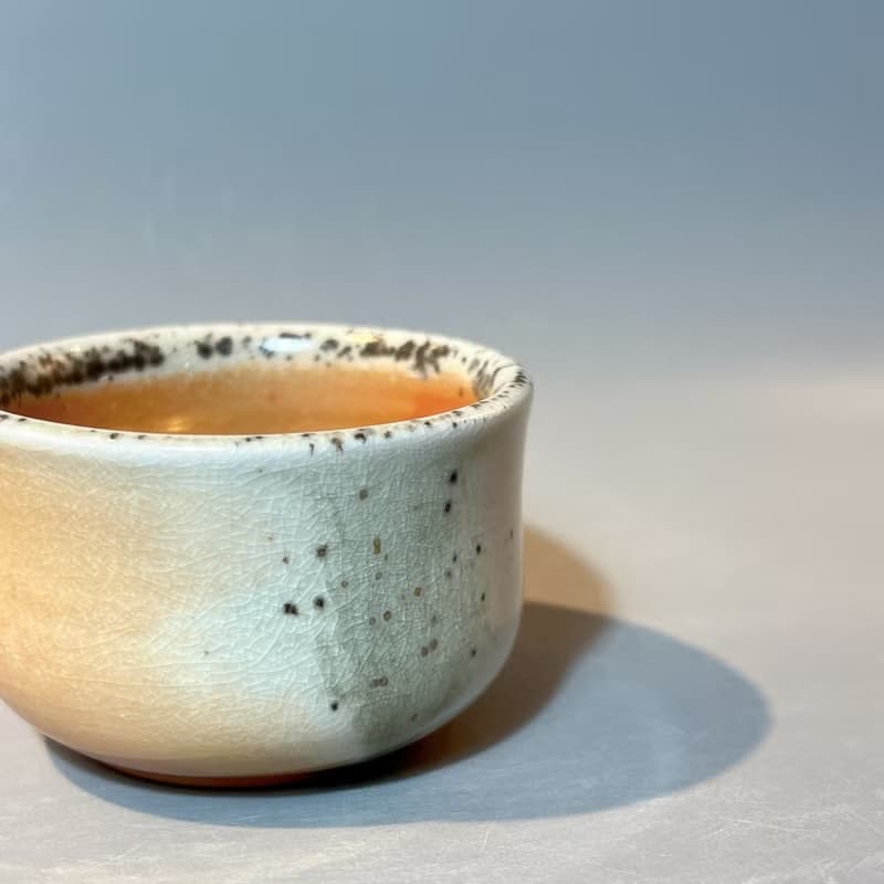 柴燒純瓷土主人杯 / 小平凡手作