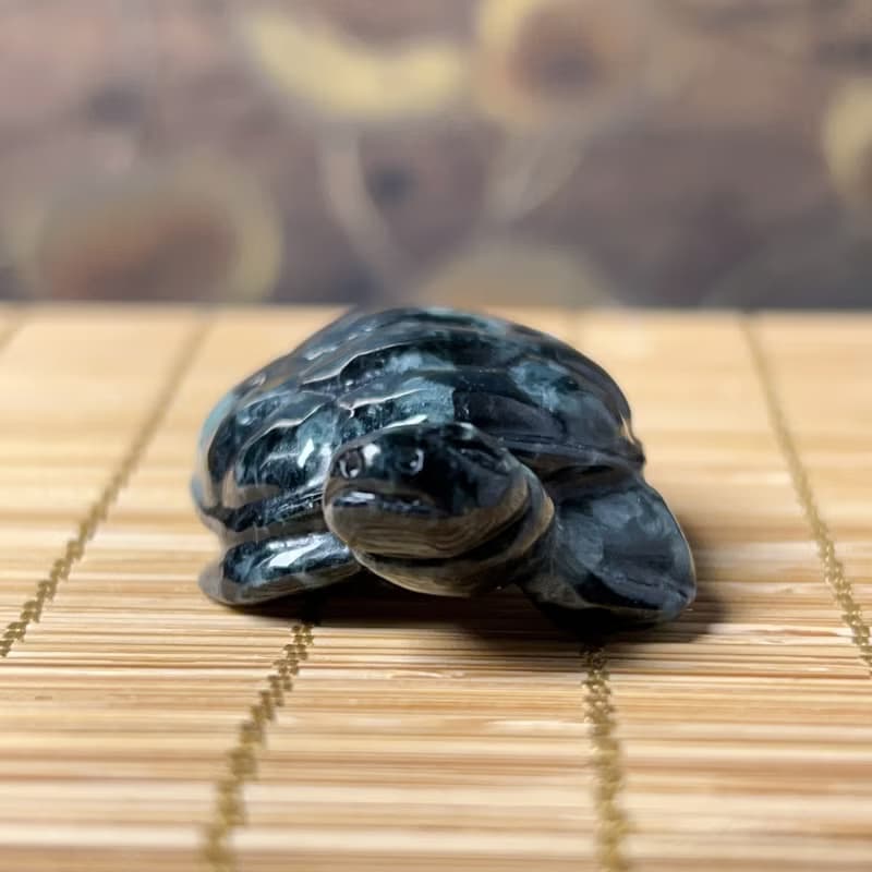 【吉祥‧長壽】飄花翡翠烏龜 | 天然緬甸A貨翡翠 | 送禮